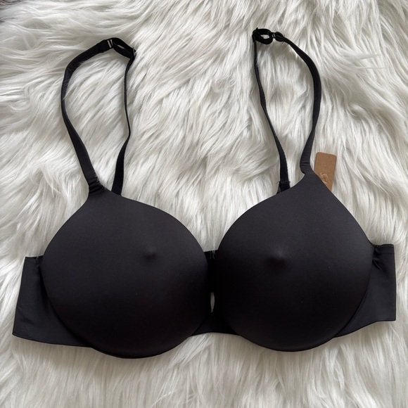 SKIMS Ultimate Push Up Nipple Bra in ONYX 34C Black NWT NEW - Picture 3 of 5